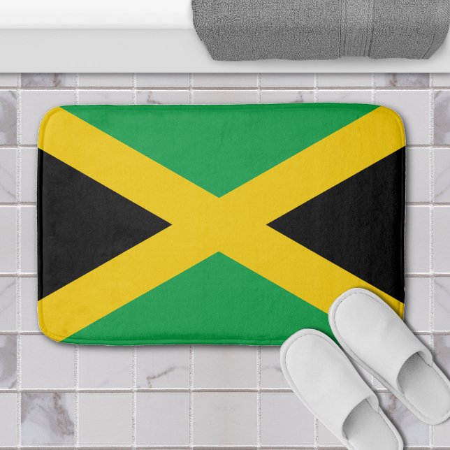 Jamaika Karibik Insel Jamaikanische Flagge Badematte (jamaican flag bathmat)