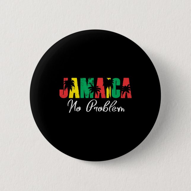 Jamaika Kein Problem! Jamaikanischer Urlaub  Button (Vorderseite)