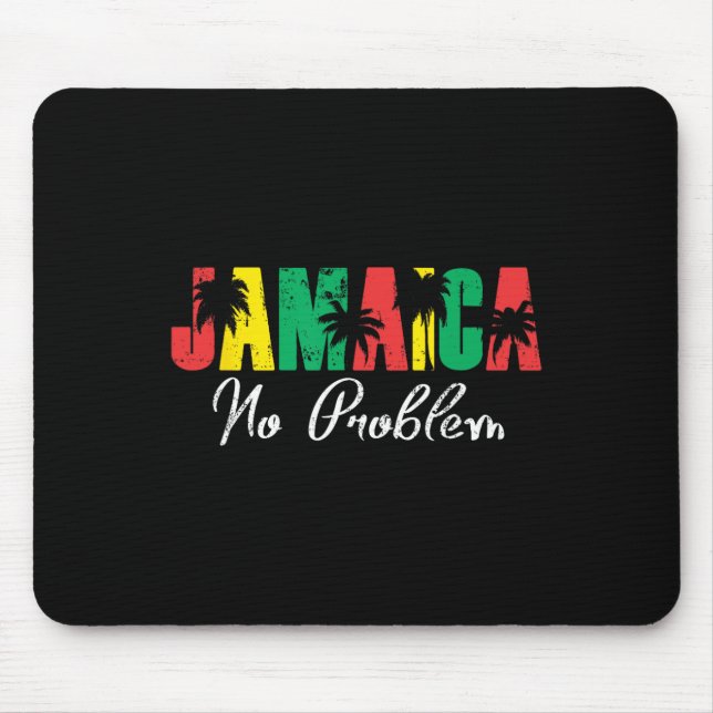 Jamaika Kein Problem! Jamaikanischer Urlaub  Mousepad (Vorne)