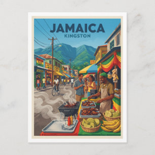 Jamaika Kingston Reise Andenken Postkarte