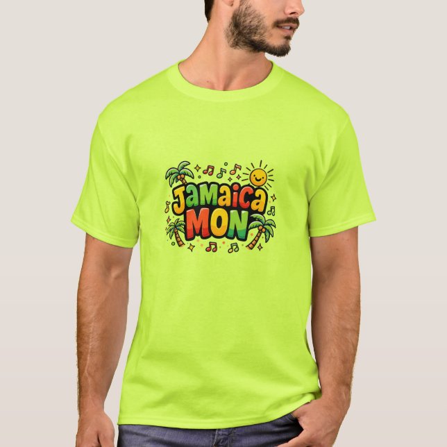 jamaika mon bunt T-Shirt (Vorderseite)