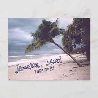 JAMAIKA, MON! LASS UNS DAS MACHEN! PERSONALISIERBA POSTKARTE