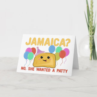 Jamaika? Nein, sie Wollte eine Patty - Funny Jamai Karte