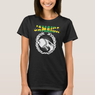 Jamaika Ping Pong Jamaika Tischtennis Unterstütz T-Shirt