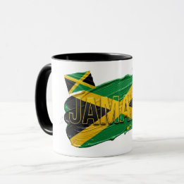 Jamaika-Pinsel-Design | Karibischer Stolz Tasse