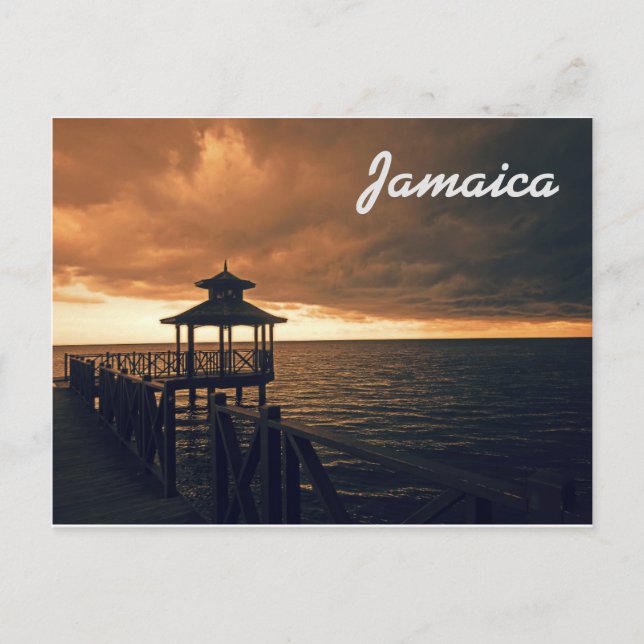 Jamaika Postcard Rafting am Fluss Postkarte (Vorderseite)