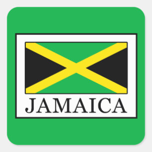 Jamaika Quadratischer Aufkleber