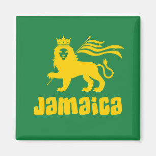Jamaika Rasta Löwe Magnet