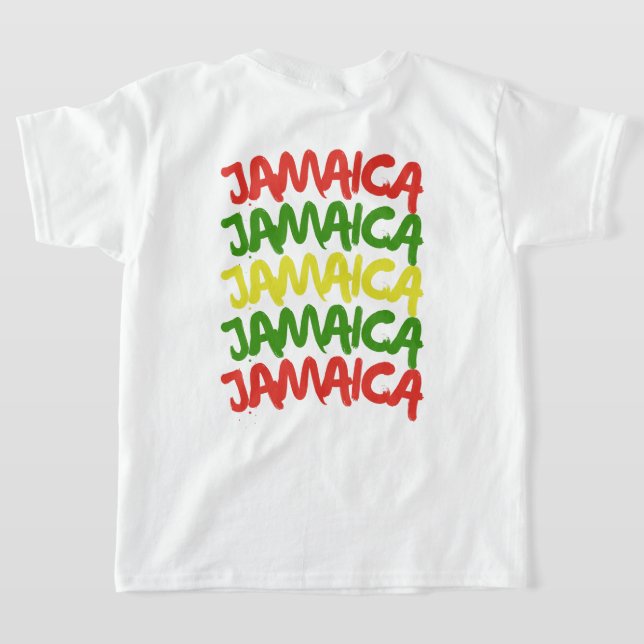Jamaika Reisegruppe-Matching, Back & Front T-Shirt (AblageHinten)