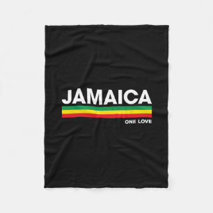 Jamaika Retro Reggae Farbbalken Jamaikanischer Url Fleecedecke