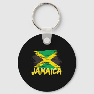 Jamaika Retro Vintage Wasserfarben Sport Jamaikani Schlüsselanhänger