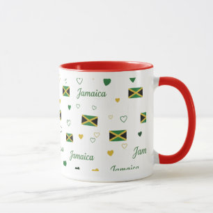 Jamaika Roots Karibische Flagge Tasse