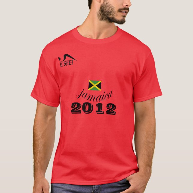 Jamaika-Rot-T-Shirt 2012 T-Shirt (Vorderseite)