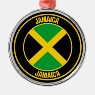 Jamaika-RundEmblem Ornament Aus Metall