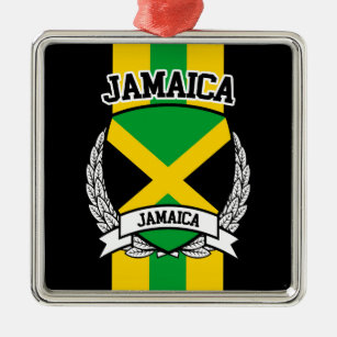 Jamaika Silbernes Ornament