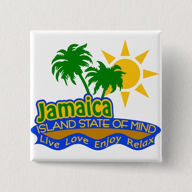 Jamaika-Staat des Sinnesknopfes Button (Vorderseite)