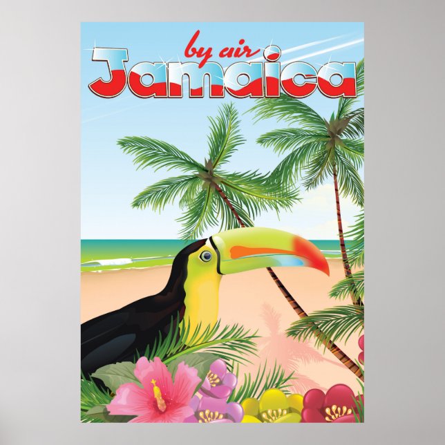 Jamaika-Strandposter Poster (Vorne)