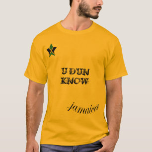 Jamaika "UDUN KENNEN" Goldt-shirt T-Shirt