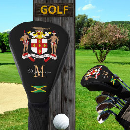 Jamaika und Flag Mit Monogramm Golfclubs Covers Golf Headcover