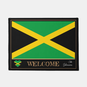 Jamaika und Jamaika Flag House Matts / Sport Willk Fußmatte