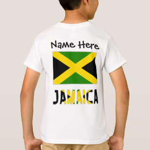 Jamaika und jamaikanische Flagge mit Ihrem Namen T-Shirt