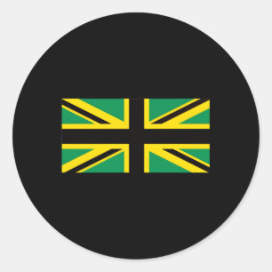 Jamaika Union Jack British Flag Jamaika Runder Aufkleber