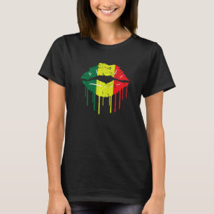 Jamaika Urlaub Flagge Rucksacktourismus Küssen Rei T-Shirt