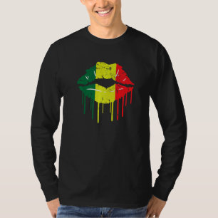 Jamaika Urlaub Flagge Rucksacktourismus Küssen Rei T-Shirt