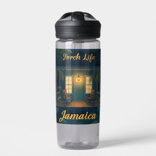 Jamaika Veranda Leben Abend Trinkflasche