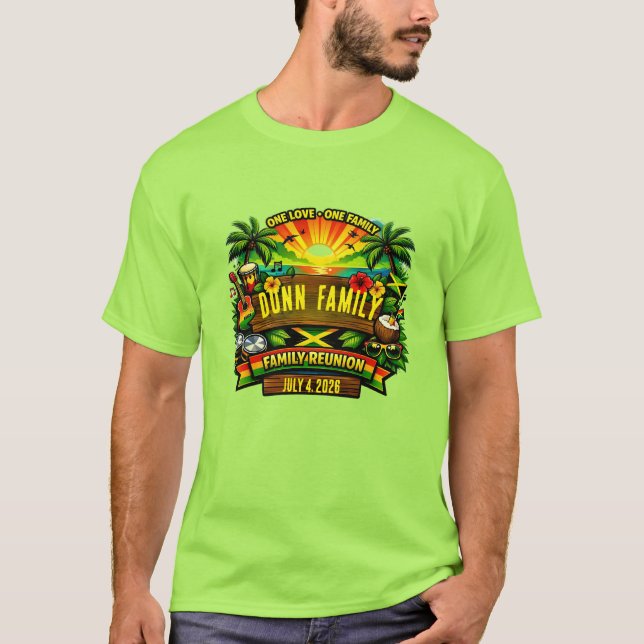 Jamaika-Vibe passende T-Shirts (Vorderseite)