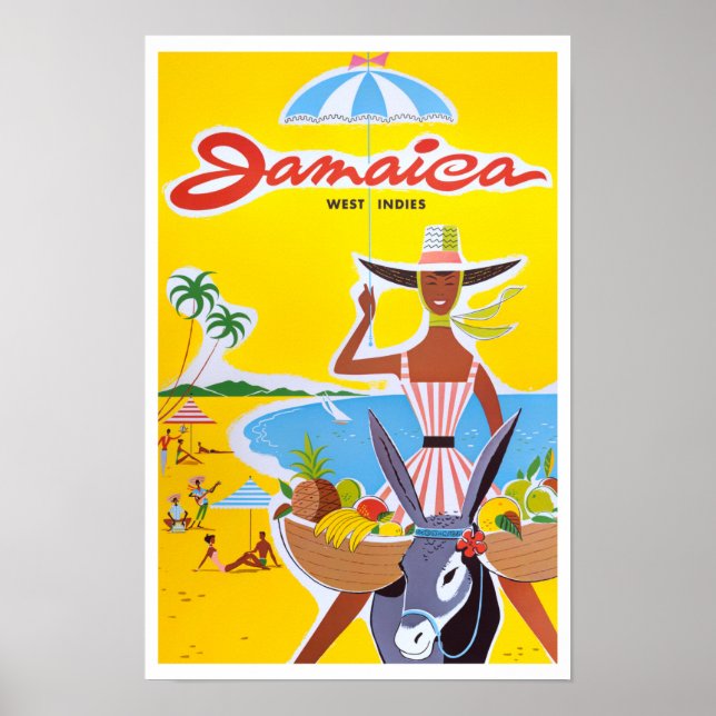 Jamaika-Vintage-Reiseplakat Poster (Vorne)