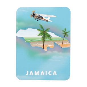 Jamaika Vintage-Reiseposter Magnet