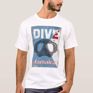 Jamaika Vintage Tauchmaske T-Shirt