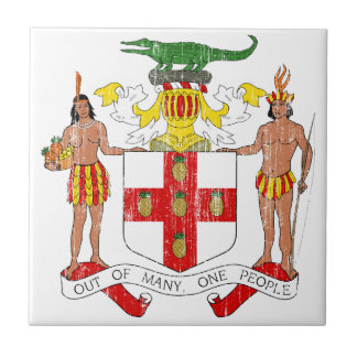 Jamaika-Wappen Fliese