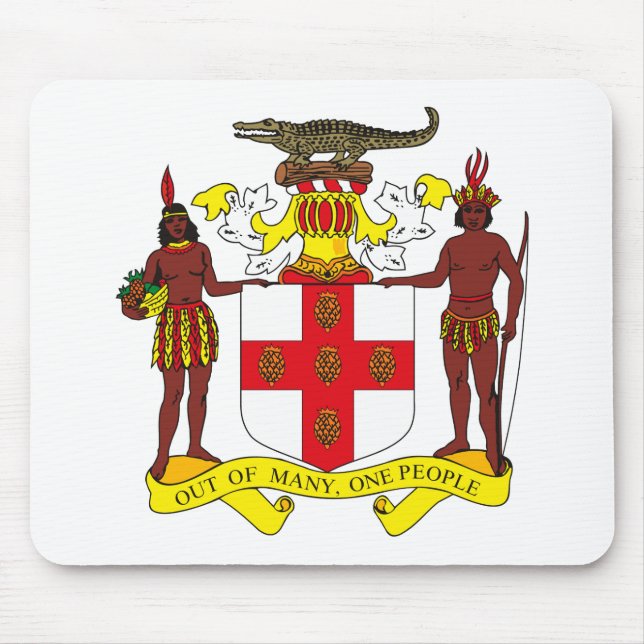 Jamaika-Wappen Mousepad (Vorne)