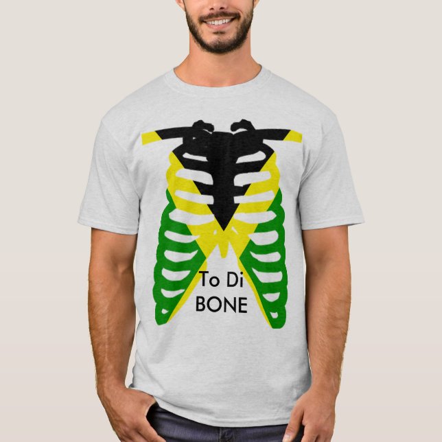 Jamaika zu Di BONE T-Shirt (Vorderseite)