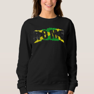 Jamaika Zuhause Rastafari-Reggae Vintage Jamaika F Sweatshirt