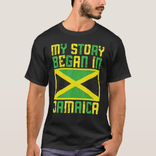 Jamaikaner Meine Geschichte Begann In Jamaika Stol T-Shirt