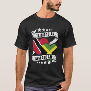 Jamaikaner Trinidad, Hälfte Trinidad und halb Jama T-Shirt