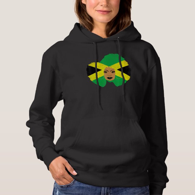 Jamaikanerin Proud Jamaica Vintag Jamaica Hoodie (Vorderseite)