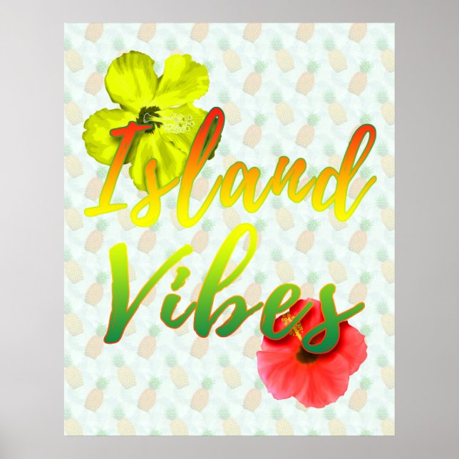 Jamaikaninsel Vibes Poster (Vorne)