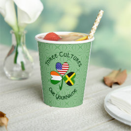 jamaikanisch-amerikanisches Kleeblatt-Flag Persona Pappbecher