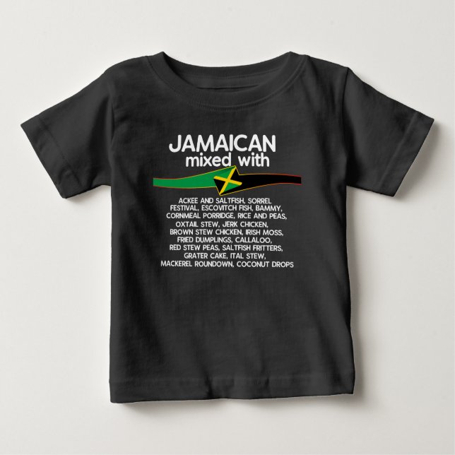 Jamaikanisch gemischt mit Jamaika Proud Group Matc Baby T-shirt (Vorderseite)