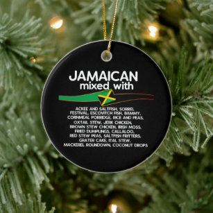 Jamaikanisch gemischt mit Jamaika-Stolz Keramik Ornament
