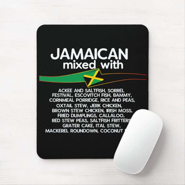 Jamaikanisch gemischt mit Jamaika-Stolz Mousepad (Mit Mouse)