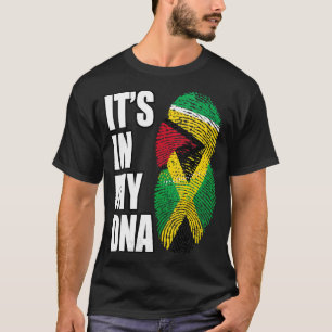 Jamaikanisch-guyanischer Mix-DNA-Flaggenstaat T-Shirt
