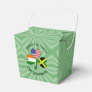 Jamaikanisch Irisch Amerikanische Kleeblattflagge  Geschenkschachtel