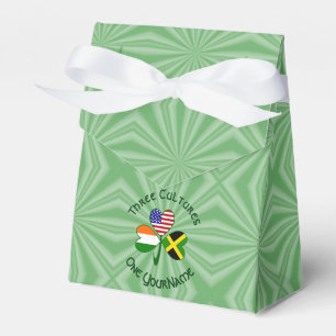 Jamaikanisch Irisch Amerikanische Kleeblattflagge  Geschenkschachtel