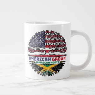 Jamaikanisch Jamaika US Amerikanisch USA Vereinigt Jumbo-Tasse