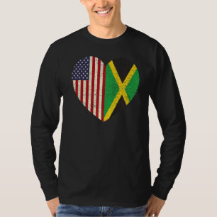 Jamaikanische amerikanische Liebe Jamaika und USA T-Shirt